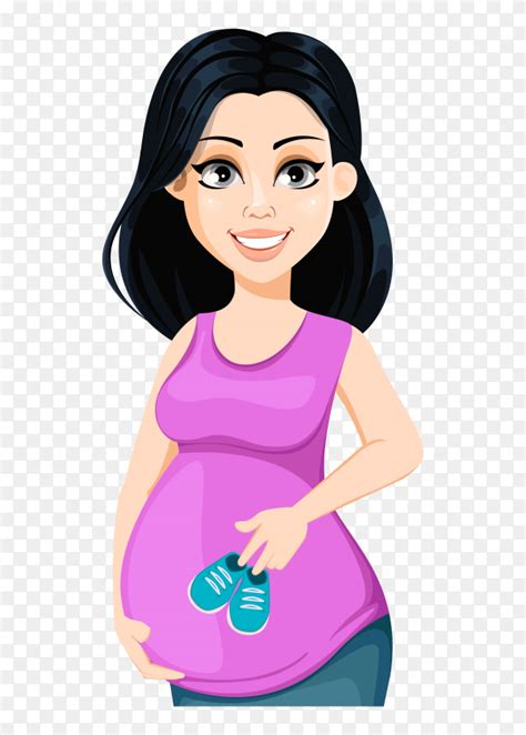 Pregnant Woman Clipart Png ~ Happy Pregnant Woman Clipart Png