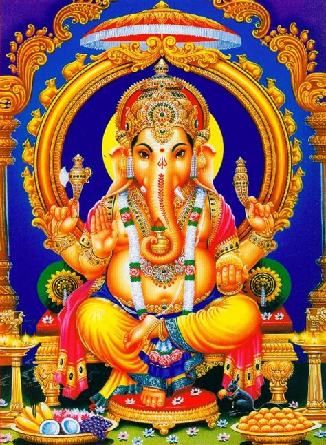Hindu Gods Goddess Pictures Wallpaper Lord Ganesha Paintings Lord