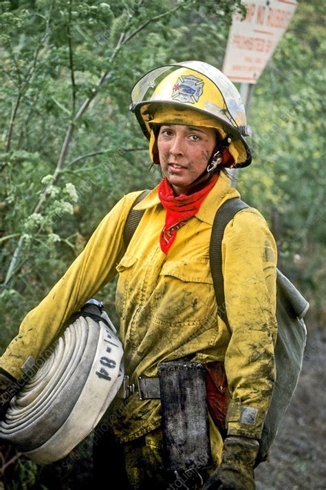 Female Firefighter Stock Image C0305493 Science Photo Library