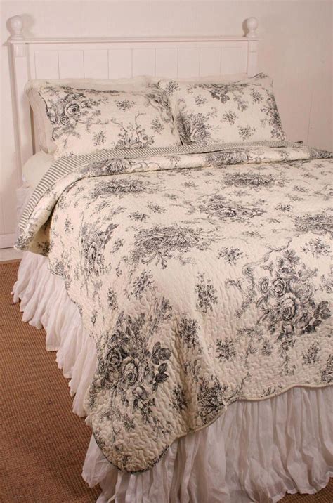 French country bedding sets dbsrta9x. French Country Garden this floral toile pattern is subtle ...