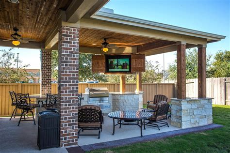 Covered Patios Attached To House In 2022 Outdoor Covered Patio Covered Patio Design Backyard