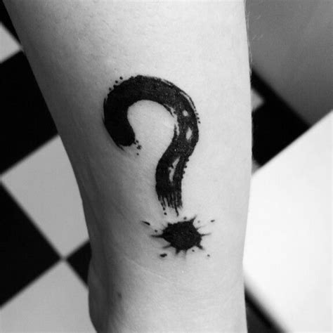 Questionmark Tattoo On Wrist Black Only Tattoo Bilder Tattoo Ideen