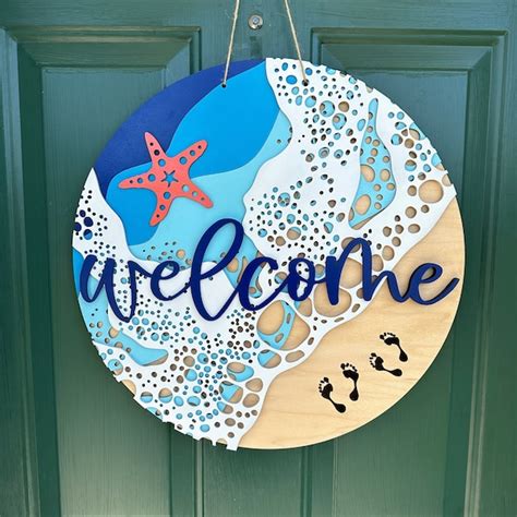 Beach Themed Wreath Etsy