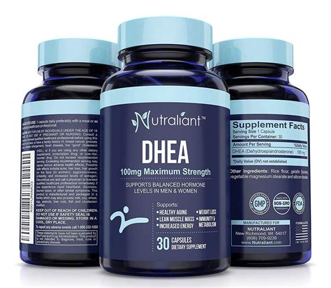 dhea 100mg max strength supplement promotes hormone balance for women and men dietary