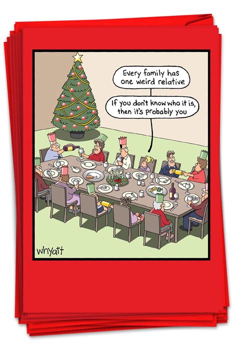 12 Funny Merry Christmas Cards Boxed 1 Design 12 Cards Weird