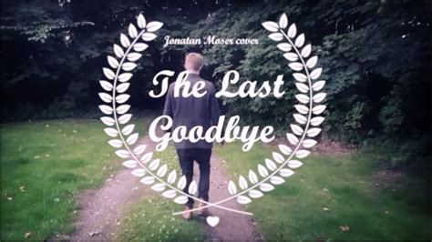 The Last Goodbye Billy Boyd Cover Jonatan Moser Youtube