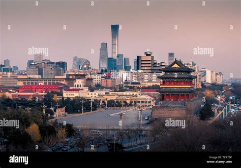 Ancient And Modern Beijing Stock Photo Alamy