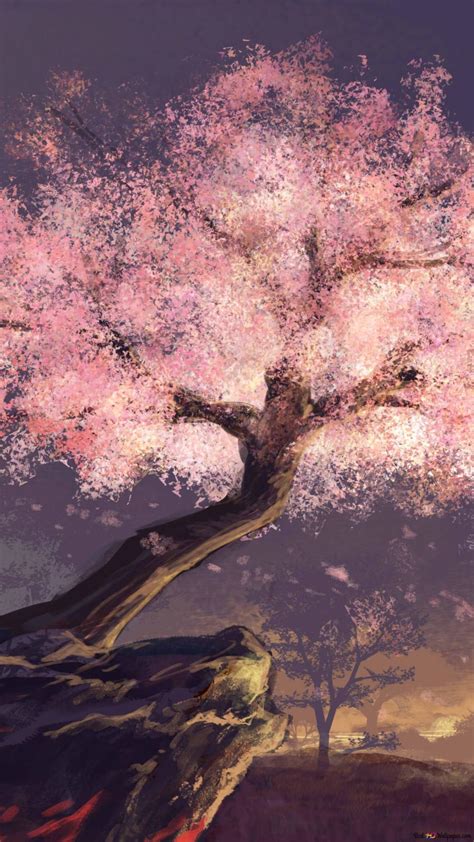 Anime Iphone Anime Sakura Tree Wallpaper