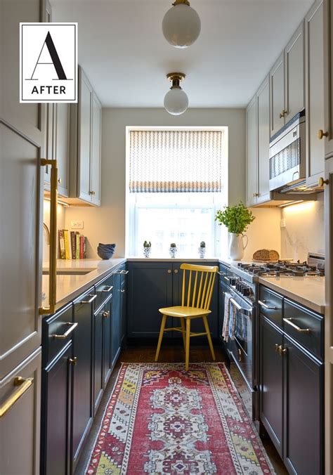 Before And After A Bright And Modern Update For A Nyc Apartment Galley