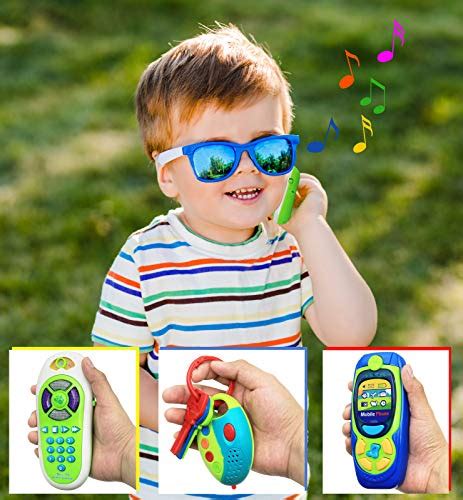 Click N Play Pretend Play Cell Phone Tv Remote And Car Key