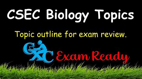 Csec Biology Topics For Exam Review Youtube