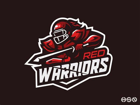 Design Warriors Football Logo Football Warriors Logos Vector Images