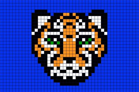 Tigre Pixel Art Id Es Et Designs Pour Vous Inspirer En Images
