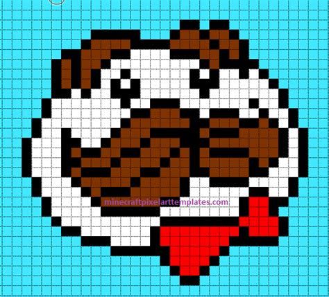 Minecraft Pixel Art Templates Pringles Man Minecraft Pixel Art