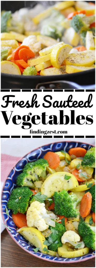 Fresh Sauteed Vegetables For An Easy Side Dish Finding Zest