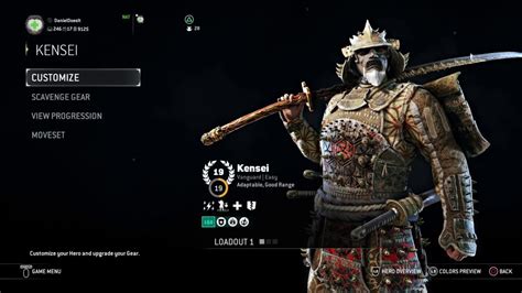 For Honor Kensei Dominion Build Perks Feats Guide YouTube