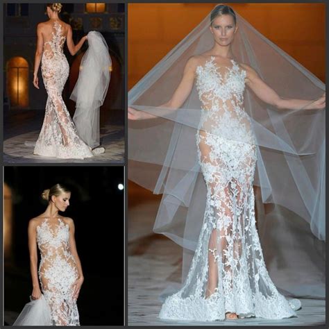 new sheer illusion top bridal gowns real photo lace wedding dress with nude back sexy beaded