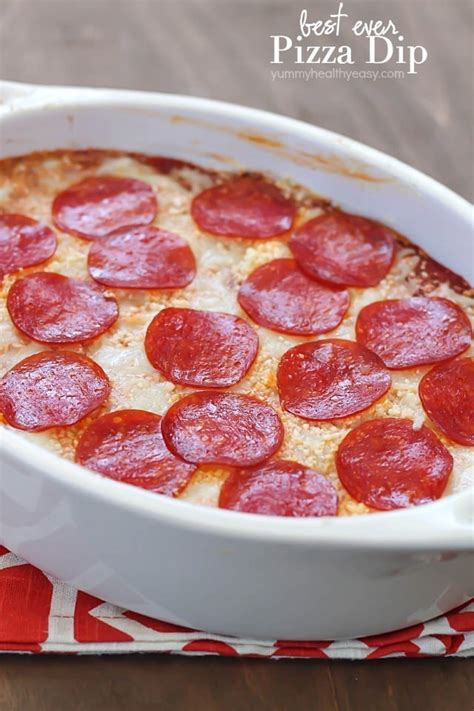 Best Ever Cheesy Pizza Dip Yummy Healthy Easy