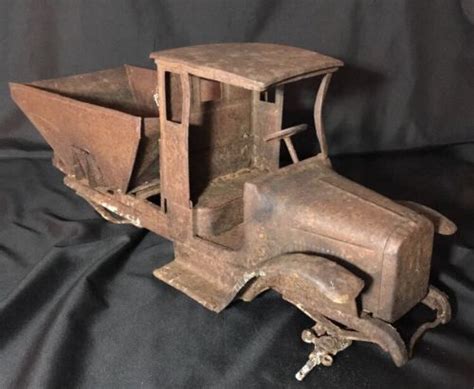 vintage 1920 s buddy l pressed steel toy coal truck rust parts original nr antique price