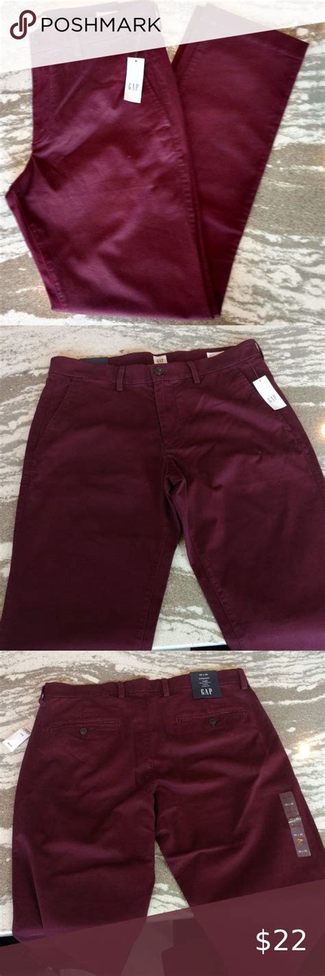 Gap Essential Khakis In Straight Fit Skinny Chinos Blue Chino Pants
