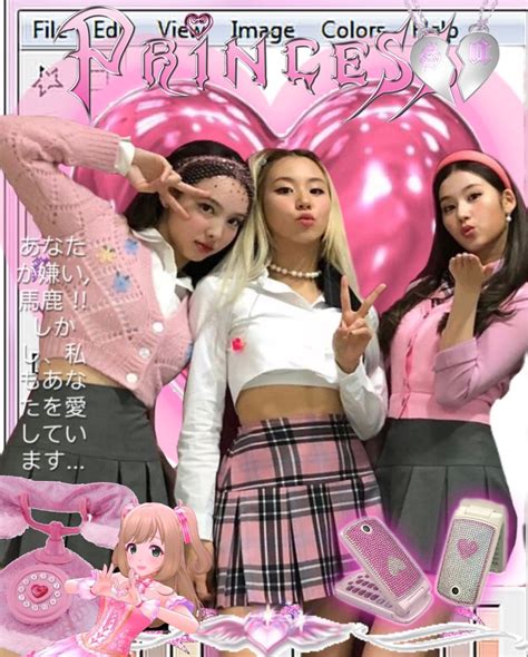 Twice Y2k Edit On We Heart It In 2021 Kpop Posters Kpop Girls