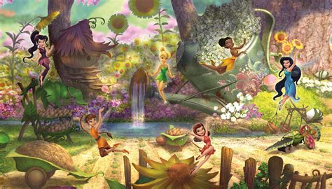 Disney Fairies Pixie Hollow Mural Ubicaciondepersonascdmxgobmx