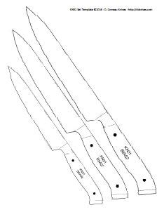 Print a pdf and transfer it to wood, polycarbonate or steel to make your pattern. 14 Best Kitchen knife Template images | Knife template ...