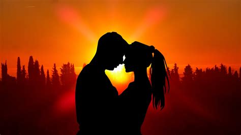 1920x1080 sunset couple love silhouette 5k laptop full hd 1080p hd 4k wallpapers images