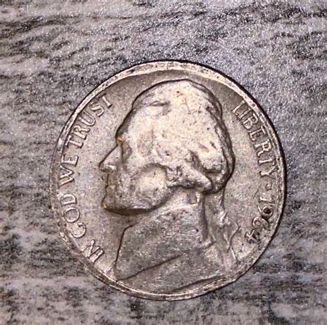 Ultra Rare 1964 Nickel With D On Jeffersons Etsy