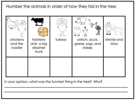 Free Printable for Minnie and Moo and the Thanksgiving Tree