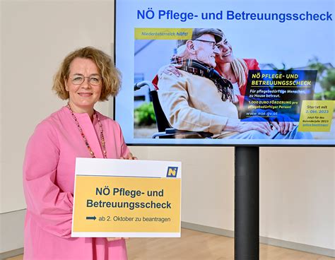 NÖ Pflege und Betreuungsscheck präsentiert stadtlandzeitung