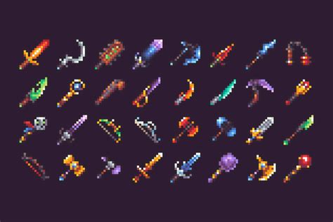Epic Weapons Pixel Art Rpg Icon Pack Craftpix Net