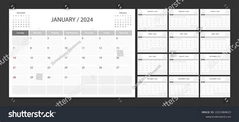 577 A4 Calendar 2024 Images Stock Photos And Vectors Shutterstock