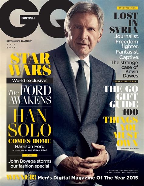Harrison Ford Covers British Gq Talks Han Solo