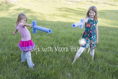 Make Your Own Simple Pool Noodle Swords Life With Moore Babies