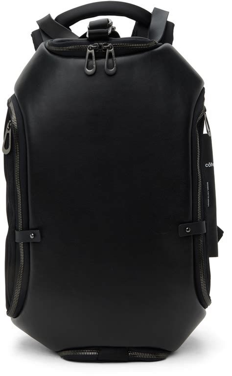 Côteandciel Black Avon Leather Backpack Cote And Ciel