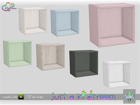 Buffsumms Just A Kidsroom Wallshelf V1 Sims Sims 4 Sims 4 Cc Furniture