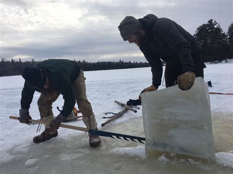 Harvesting Ice Boundary Waters Blog