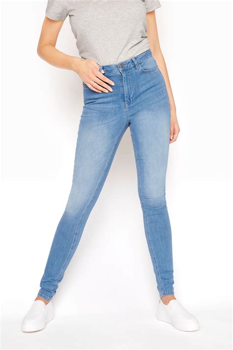 Light Blue Washed Ultra Stretch Skinny Jean Long Tall Sally