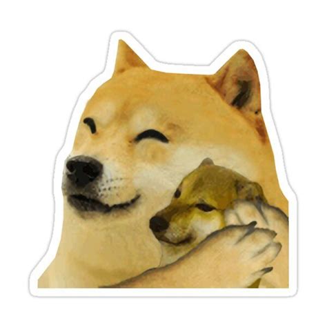 Doge Hugging Cheems Sticker By Moonman1232141 Meme De Dogo Gracioso