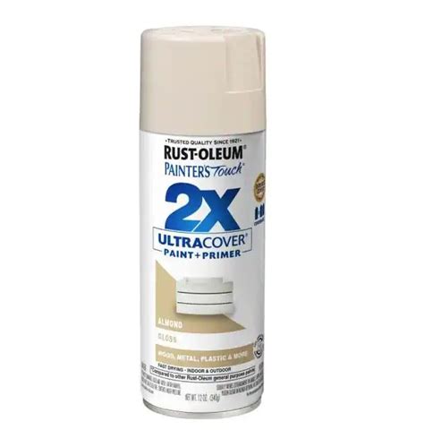 Rust Oleum Painters Touch 2x Ultra Cover Spray Paint Gloss Almond 12oz