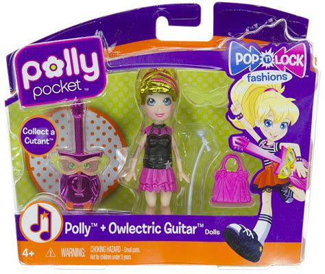 Polly Pocket Pop N Lock Fashions Polly Owlectric Guitar Doll Buy