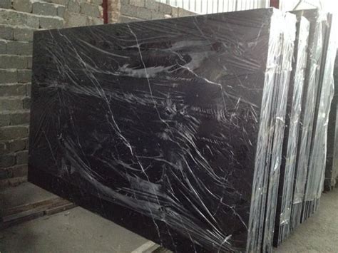 Polished Najafabad Black Marble For Floor China Stone Products