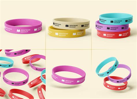 6 Free Silicone Wristbands Rubber Bracelet Mockup Psd Files Good