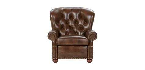 Shop for leather chairs at lexington home brands. Cromwell Leather Recliner, Omni/Tobacco | CUSTOM QUICK ...