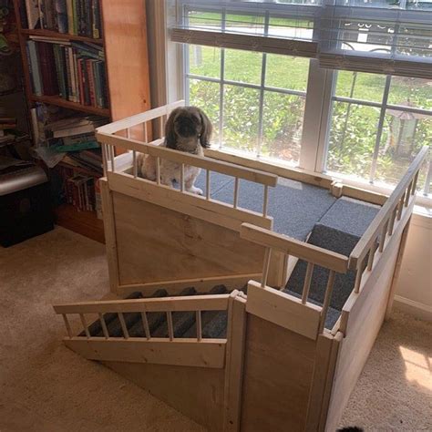 Diy Elevated Dog Bed With Steps The Benson Co Sleeper Wooden Raised