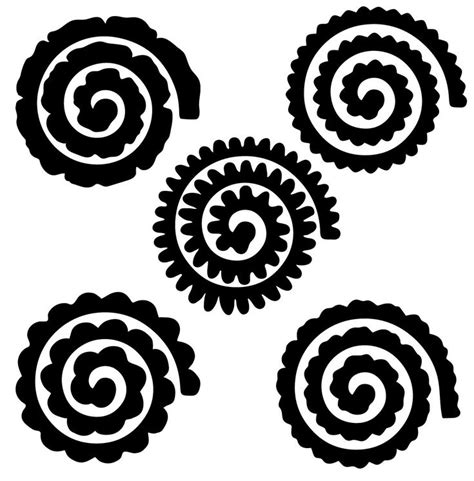 free rolled flower svg - Google Search | Flower svg files, Paper flower