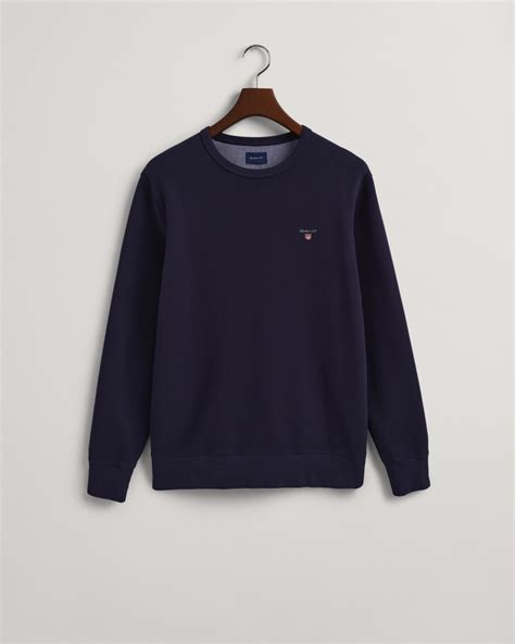 Waffle Crew Neck Sweatshirt Gant