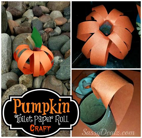 Pumpkin Toilet Paper Roll Craft For Kids Halloween Idea