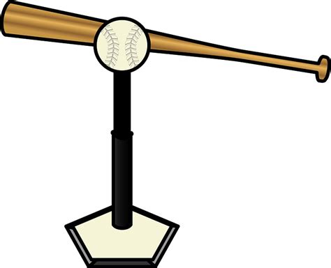 Baseball Bat And Tee Ball Clipart Free Download Transparent Png